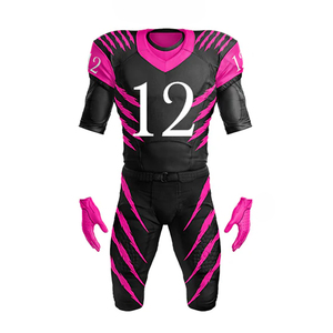 Custom American Style Football Uniform Set USA Design Personalized Team Jerseys Short 3D Padded Pants OEM Sports - Product Image 4