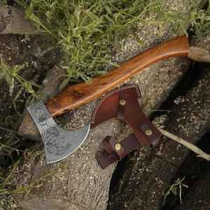 Hacha de Acero de Damasco Hecha a Mano de Primera Calidad, Precio al por Mayor, para Camping, Hacha Industrial Personalizada de Alta Calidad, OEM/ODM - Product Image 6