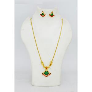 Matte Finish <b>Jewelry</b> Indian Design <b>Gold</b> Plated Matte Finish Necklace Earrings Fashion <b>Jewelry</b> <b>Set</b> for Women Wedding Collection - Product Image 6