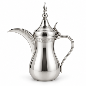 Middle Eastern Style <b>Metal</b> <b>Coffee</b> <b>Pot</b> With Ornate Design And Durable Finish For Tea Making - Product Image 2