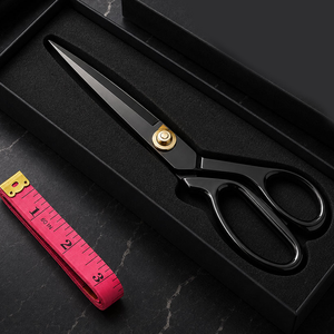 Ciseaux professionnels de haute qualité en acier inoxydable, lame affûtée, manche long, pour droitiers, 28 dents, design moderne pour usage en salon - Product Image 1
