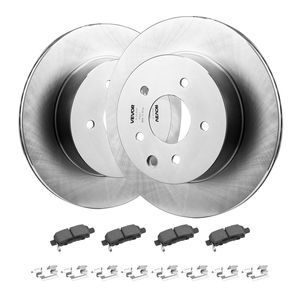 Kit di Riparazione Freni Anteriori e Posteriori per Nissan Rogue 2014-2015, Compatibile con Configurazione a 2 File di Sedili, Diametro Esterno Anteriore Cavo di 11,65 Pollici (296mm) - Product Image 1