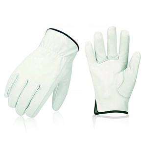 Leather Racing <b>Gloves</b> Full Finger Non Slip Outdoor Use Unisex Universal Season Pull On Style - Product Image 1