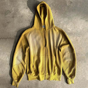 Ranzia Industry Factory Manufacturer Supply Men Zip Hoodie Custom Men Zip Hoodie Wholesale  Cotton Embroidery - Product Image 2