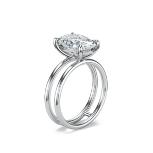 Anillo Lennon Personalizado de Oro Sólido de 14K con Diamante de Corte Ovalado Certificado por IGI, Joyería de Lujo para Regalo de Boda, Compromiso o Aniversario - Product Image 3