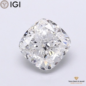 เพชรทรงสี่เหลี่ยมคุชชั่น 2.01 กะรัต พร้อมใบรับรอง IGI สี F ความสะอาด VVS2 เพชร CVD ที่ปลูกในห้องปฏิบัติการ เหมาะสำหรับเป็นของขวัญแหวนแต่งงาน - Product Image 1