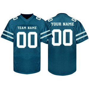 Maillot de football américain professionnel en tissu Dry Fit extensible avec broderie en sergé pour commandes de vêtements personnalisés, usines OEM - Product Image 3