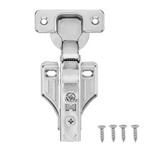 Lot de 50 charnières de porte de placard de cuisine à recouvrement total, ouverture à 100 degrés, fermeture amortie, charnières dissimulées pour meubles - Product Image 1