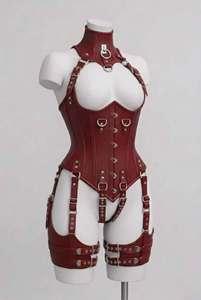 Conjunto de Arnés de Cuero Estilo Bondage Sexy, Lencería Fetichista de Tela No Tejida - Product Image 5