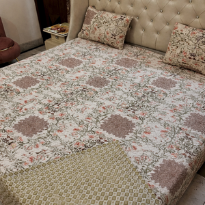 ชุดผ้าคลุมเตียงแบบหนา 3 ชิ้น ขนาดคิงไซส์ |   ชุดผ้าห่มไมโครไฟเบอร์เนื้อนุ่ม พร้อมปลอกหมอน เย็บอย่างทนทาน - Product Image 1