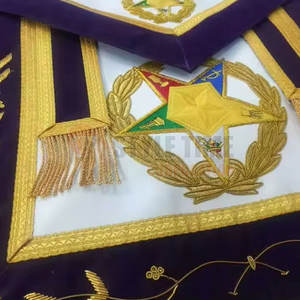 Delantal Masónico Formal con Construcción Duradera, Forro Suave y Diseño Tradicional para Funciones de Logia - Product Image 5