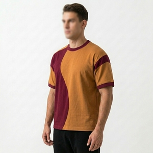 T-shirt athlétique pour homme, coupe ajustée, léger, respirant, motif ondulé, logo personnalisé, fabricant - Product Image 3