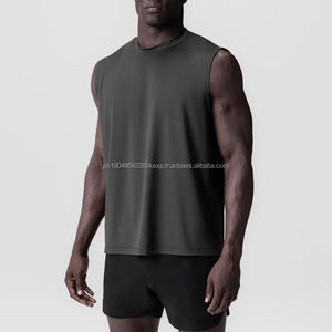 Hot Selling Lightweight Gym Fitness Men's Tank <b>Top</b> New Technique Polyester Spandex Quick Dry <b>Vest</b> for Men - Product Image 1