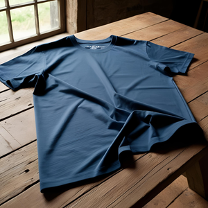 T-shirt pour homme en polyester imprimé, coupe classique, tee-shirt graphique décontracté personnalisé - Product Image 4
