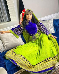 Vestido Regional Afgano Zerdoze de Alta Calidad para Mujer, Nuevo Diseño, Manga Larga, Bordado, Vestido Afgano Kuchi con MOQ Bajo - Product Image 1