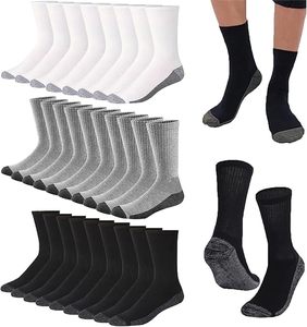 Men's Breathable Sports Crew <b>Socks</b> Cotton Blend Athletic Training <b>Socks</b> Quick Dry Anti Slip for <b>Running</b> Football - Product Image 1