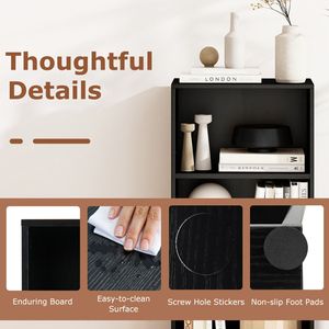 Libreria a cubo regolabile a 3 livelli per casa e ufficio, scaffali resistenti con ripiani facili da usare - Product Image 6