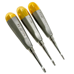 Juego de 3 Elevadores Dentales de Raíz Premium, Rectos y Proximadores (3mm, 4mm, 5mm) para Extracción Dental, Herramientas de Acero Inoxidable - Product Image 1