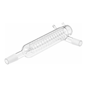 Condenseur PYREX Friedrichs avec embout de récupération, raccords coniques standard 24/40, en verre borosilicaté pour distillation - Product Image 2