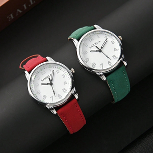 นาฬิกาข้อมือหนังผู้หญิงเรียบง่าย รุ่นนักเรียน น้ำหนักเบา 192027 - Product Image 2