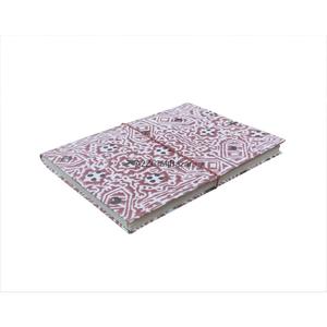 High Quality Creative Block Printed Fabric Cover Handmade Paper Diary/<b>Notepad</b> for Welcome Gifts Weddings Family Events Made - Product Image 2