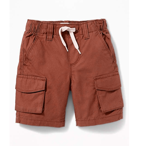 Pantalones Cortos Cargo Azul Rey para Hombre con Cintura Elástica y Cordón Ajustable, Estilo Casual, Largo Bermuda, Color Sólido, Tela de Algodón - Product Image 5