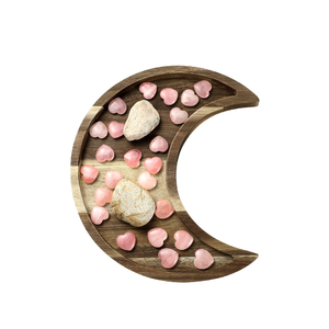 Plateau de service en bois naturel, motif lune Ramadan Aïd, pour la décoration et les articles de cuisine, avec design imprimé - Product Image 2