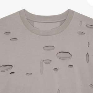 Camiseta Vintage para Hombre, Estilo Casual, Desgastada, Manga Corta, 100% Algodón Tejido, Ecológica, Transpirable, Personalizable - Product Image 5