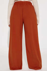 Spring & Autumn Women's Loose Wide-leg Trousers Plus Size Straight Flax Fashion Solid Color Lady's Long Pants - Product Image 6