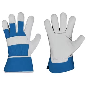 Guantes de Trabajo de Cuero Extra Resistentes, Cómodos, Antiestáticos, Antivibraciones, para Jardinería, Seguridad Industrial, de Algodón - Product Image 3