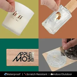 Etiquetas Metálicas Mate de Lujo Personalizadas con Transferencia UV, Etiquetas con Logotipo en Oro, Plata y Níquel para Cuero, Vidrio y Dispositivos Electrónicos, Autoadhesivas - Product Image 4