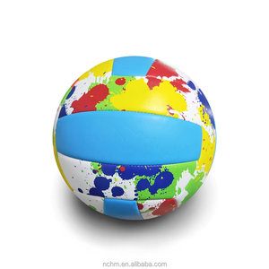Ballon de volley-ball OEM en PU, taille officielle 5, personnalisé, ballon de volley-ball de plage en PVC et cuir PU, promotionnel, multicolore - Product Image 3