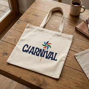 Bolsa de Yute Blanca para Compras con Logotipo Personalizado, Estampado de Carnaval, Reutilizable, con Cierre, para Regalos, Promociones y Compras - Product Image 2