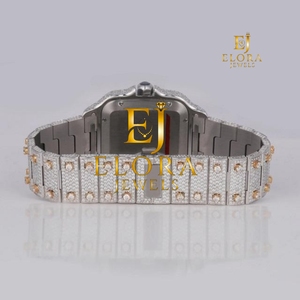 Reloj de Diamantes Moissanite de Calidad Premium para Reuniones de Negocios, Fiestas, Bodas y Eventos Especiales, Disponible para la Venta - Product Image 3