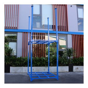 Foldable Steel Pallet with <b>Collapsible</b> Structure Reinforced Steel Frame and Stackable Design Ideal for Warehouse <b>Storage</b> - Product Image 5