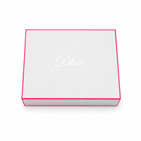 Boîte cadeau rigide rose et blanche de luxe, emballage personnalisé pour la promotion de marques haut de gamme