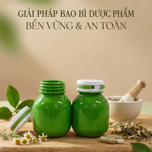 Bouteille en plastique PET ronde de 120 ml en vert opaque avec bouchon à ouverture facile pour comprimés pharmaceutiques et compléments alimentaires - Product Image 5