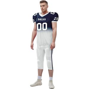 Maillot et pantalon d'entraînement de football pour jeunes et adultes avec coussinets intégrés uniforme de l'équipe de rugby avec logo nom et numéro - Product Image 3