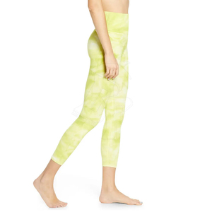 High Waisted Tie Dye <b>Yoga</b> <b>Leggings</b> Full Length Seamless Spandex Polyester Gradient Color Elastic Waist Pants - Product Image 2