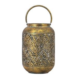 Modern Brass Lantern with Handmade <b>Decorative</b> Candle Holder for Home Kitchen & Outdoor <b>Spaces</b> at Low Price Bulk Supply - Product Image 2