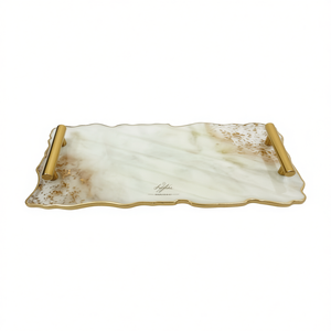 Bandeja de Servir Hecha a Mano de Madera y Resina para Bebidas, Aperitivos, Café, Decoración del Hogar - Bandeja Decorativa de Epoxi - Product Image 2