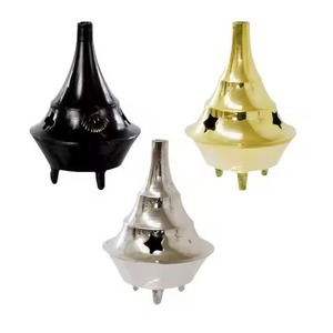 Juego de 3 Quemadores de Incienso de Latón, Difusor Aromático con Acabado Dorado, para Uso en Todas las Estaciones, Aromaterapia, Meditación, Templo, Culto, Sala de Oración - Product Image 3