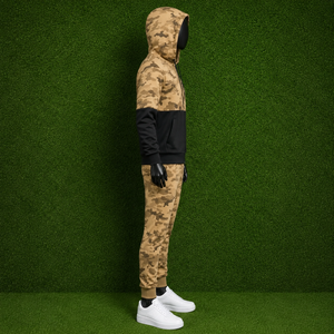 Ensemble de survêtement camouflage personnalisé pour homme, 2 pièces, sweat-shirt à capuche zippé, pantalon de jogging, streetwear, vêtements de sport pour homme - Product Image 4