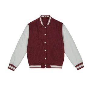 Chaqueta Varsity de Satén Estilo Urbano, Chaqueta Universitaria con Logotipo de Equipo Deportivo y Club, Chaqueta de Béisbol con Letras - Product Image 1