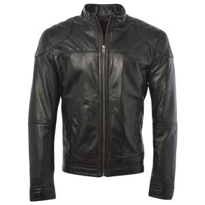 Chaqueta Acolchada con Capucha Unisex de Cuero Auténtico, Tejido de Lona, Resistente al Viento, Estilo Motociclista, de Alta Calidad - Product Image 6