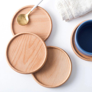 Napperons ronds et carrés en bois de haute qualité, sous-verre, prix bon marché, tasse en bois, vente en gros - Product Image 3