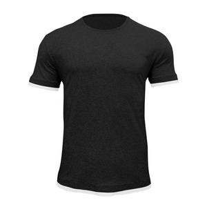 Gros Hommes Gym Porter Personnalisé 95% Coton 5% Élasthanne Hommes Gym T-shirt à Encolure Dégagée Plaine T Chemise Pour Hommes Gym Slim Équipée T-shirt - Product Image 3