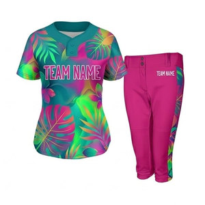 ชุดซอฟต์บอลทีม พิมพ์ลายตามสั่ง ผ้าโพลีเอสเตอร์ ระบายอากาศได้ดี สำหรับสโมสรและองค์กร - Product Image 1