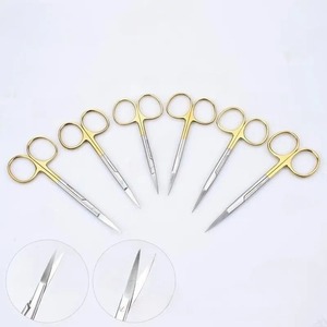 เครื่องมือผ่าตัด BAFA กรรไกรทันตกรรม กรรไกรตัดเยื่อไอริส กรรไกรถอดไหมเย็บผ่าตัด แบบตรง แบบโค้ง สำหรับการทดลอง ระดับ Class I - Product Image 6