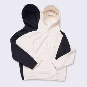 Sweat-shirts à capuche personnalisés avec logo, doublés polaire, pour hommes – Hoodies amples décontractés, chauds et unis, pulls basiques - Product Image 1